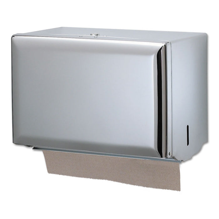 Singlefold Paper Towel Dispenser, Chrome, 10 3/4 x 6 x 7 1/2