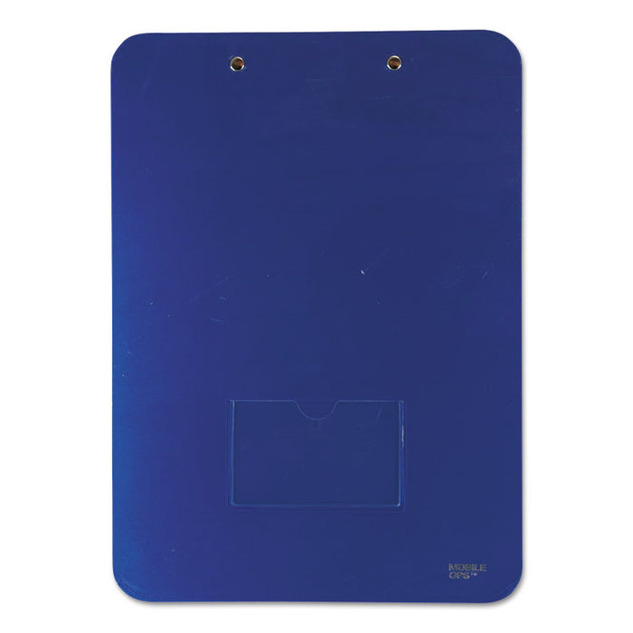 Unbreakable Recycled Clipboard, 0.25" Clip Capacity, Holds 8.5 x 11 Sheets, Blue