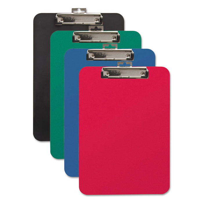 Unbreakable Recycled Clipboard, 0.5" Clip Capacity, Holds 8.5 x 11 Sheets, Black