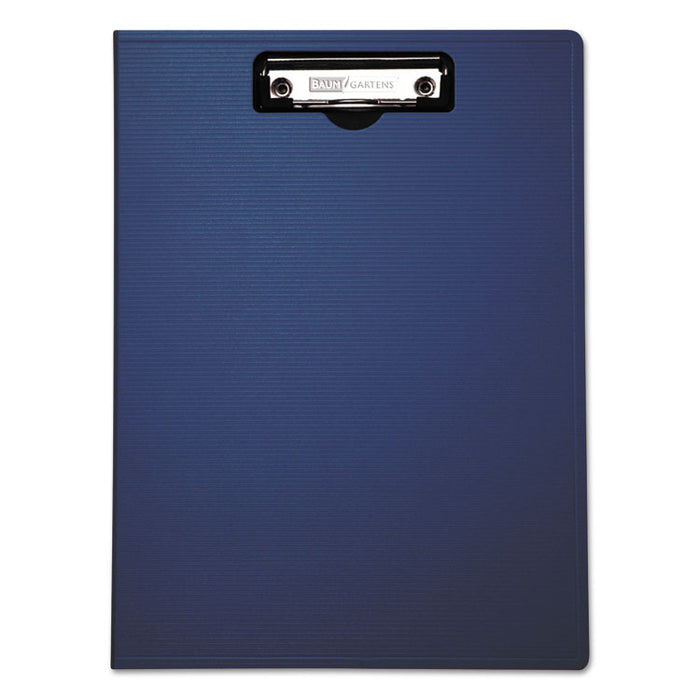 Portfolio Clipboard with Low-Profile Clip, Portrait Orientation, 0.5" Clip Capacity, Holds 8.5 x 11 Sheets, Blue