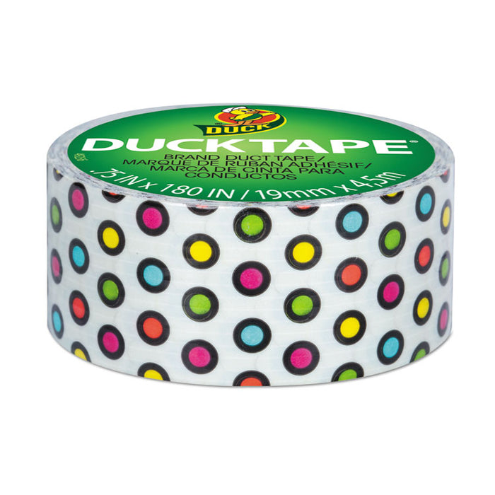 Ducklings, 1" Core, 0.75" x 15 ft, Multicolor Candy Dots