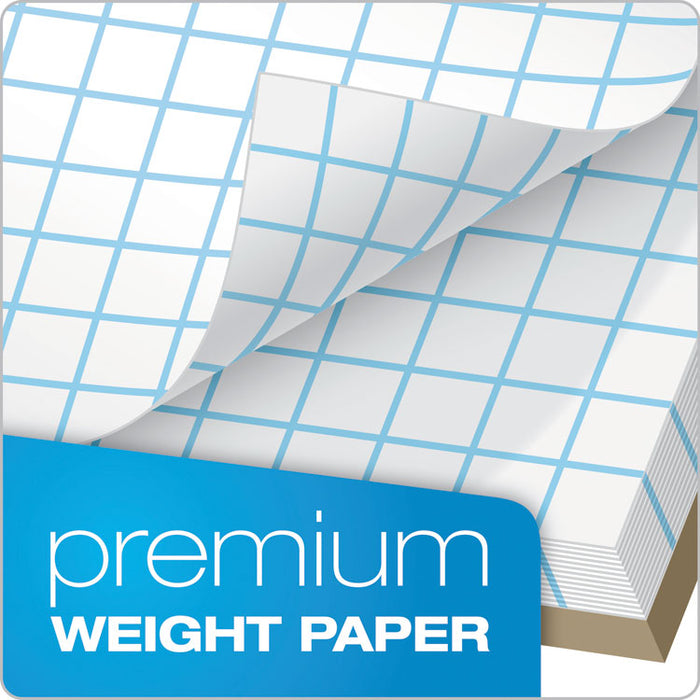 Cross Section Pads, Cross-Section Quadrille Rule (10 sq/in, 1 sq/in), 50 White 8.5 x 11 Sheets