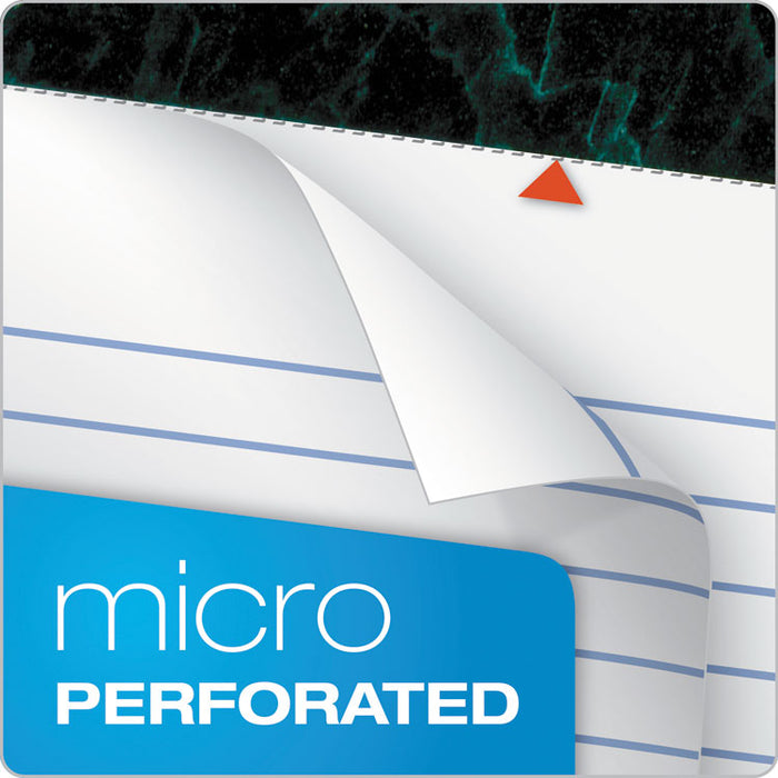 Docket Ruled Perforated Pads, Wide/Legal Rule, 50 White 8.5 x 11.75 Sheets, 6/Pack