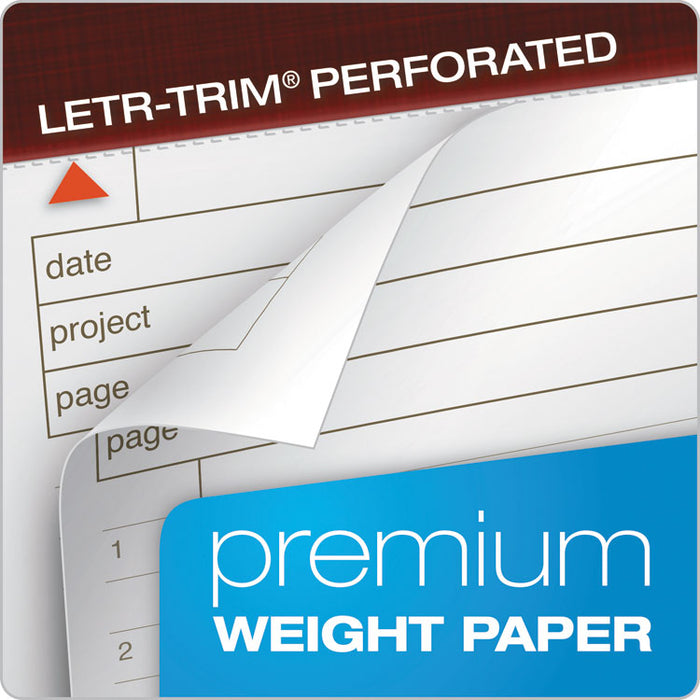 Docket Gold Planning Pads, Wide/Legal Rule, Cover, 8.5 x 11.75, 40 Sheets, 4/Pack