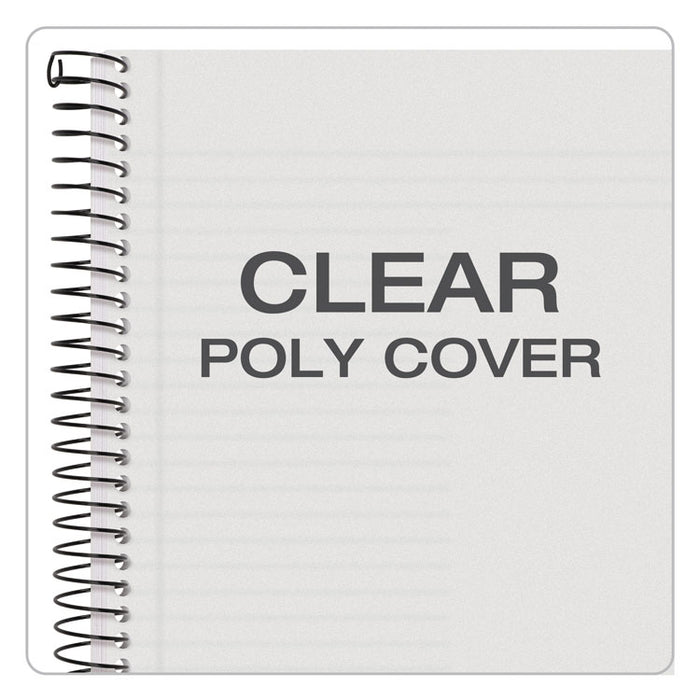 Color Notebooks, 1 Subject, Narrow Rule, Frosted Cover, 8.5 x 5.5, 100 Sheets