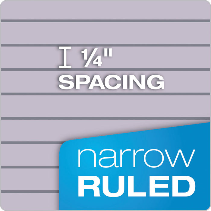 Color Notebooks, 1 Subject, Narrow Rule, Orchid Cover, 8.5 x 5.5, 100 Orchid Sheets