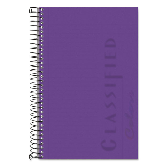 Color Notebooks, 1 Subject, Narrow Rule, Orchid Cover, 8.5 x 5.5, 100 Orchid Sheets