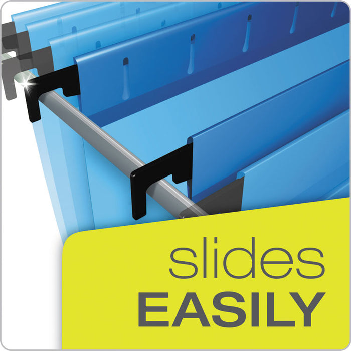 SureHook Reinforced Extra-Capacity Hanging Box File, Legal Size, 1/5-Cut Tab, Blue, 25/Box