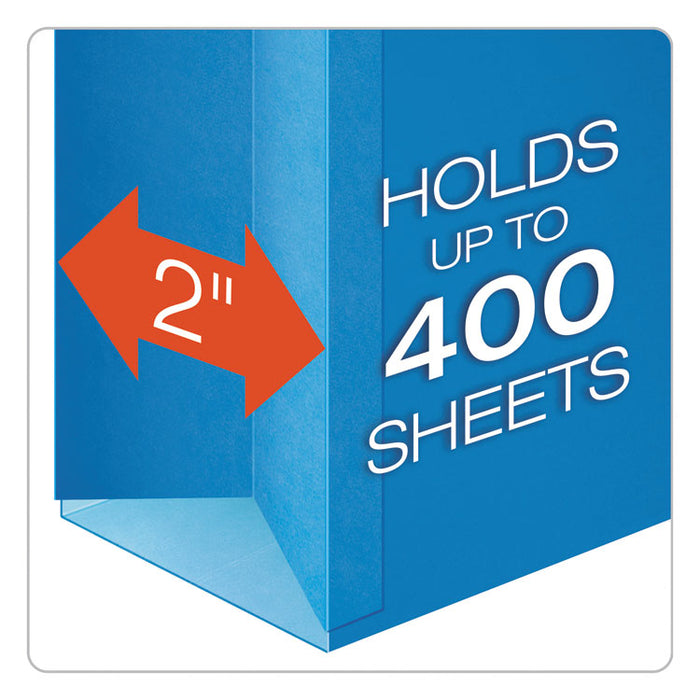 SureHook Reinforced Extra-Capacity Hanging Box File, Legal Size, 1/5-Cut Tab, Blue, 25/Box