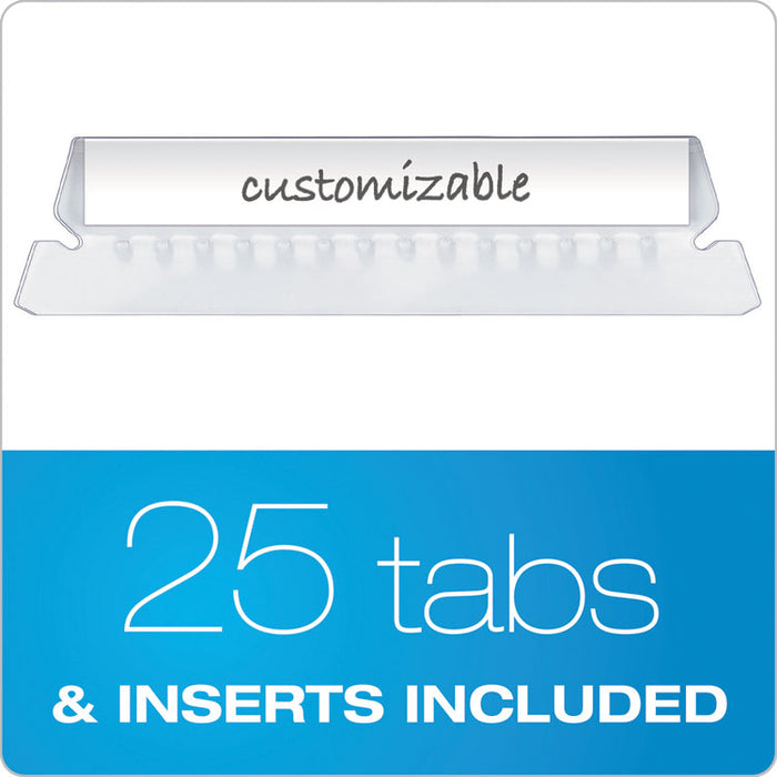 Glow Hanging File Folders, Letter Size, 1/5-Cut Tab, Assorted, 25/Box