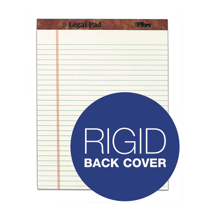 "The Legal Pad" Ruled Perforated Pads, Wide/Legal Rule, 50 Green-Tint 8.5 x 11.75 Sheets, Dozen