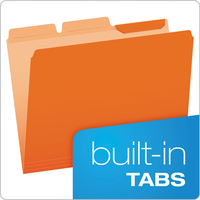 Ready-Tab Reinforced File Folders, 1/3-Cut Tabs, Letter Size, Assorted, 50/Pack