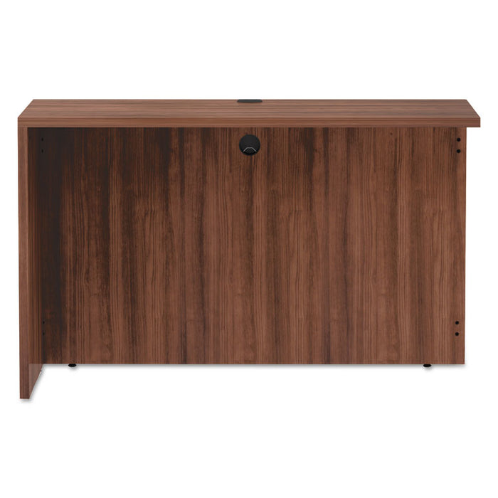Alera Valencia Series Reversible Return/Bridge Shell, 47.25w x 23.63d x 29.5h, Modern Walnut