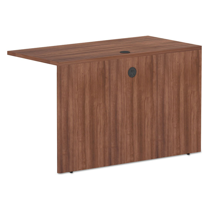 Alera Valencia Series Reversible Return/Bridge Shell, 47.25w x 23.63d x 29.5h, Modern Walnut