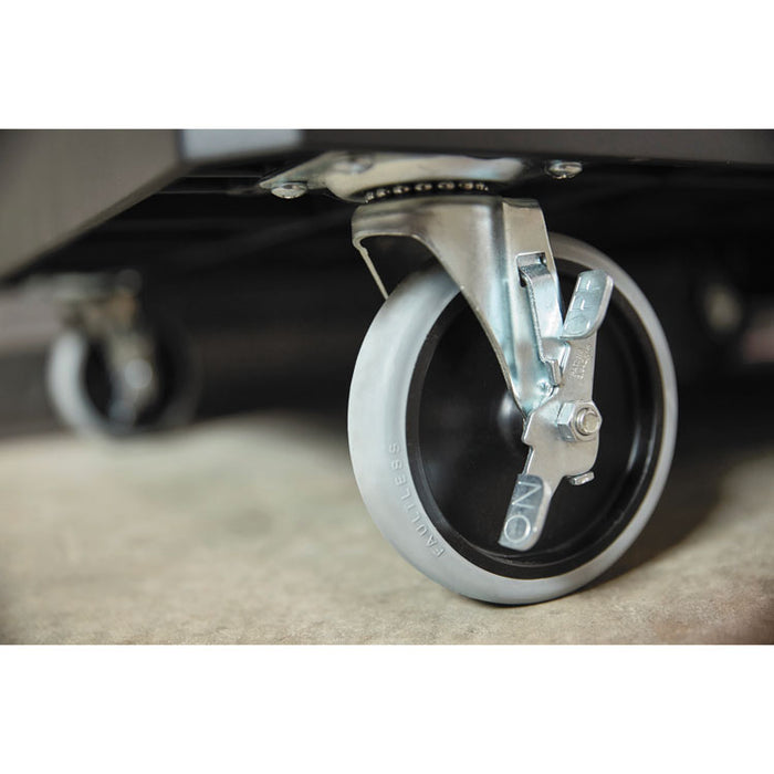 Heavy Duty Adaptable Utility Cart, 2 Shelves, 25.2w x 51.5d x 36h, Black