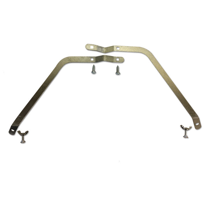 Metal Handle Braces, Large, Fits 24" to 48" Floor Sweeps, 0.5w x 12h