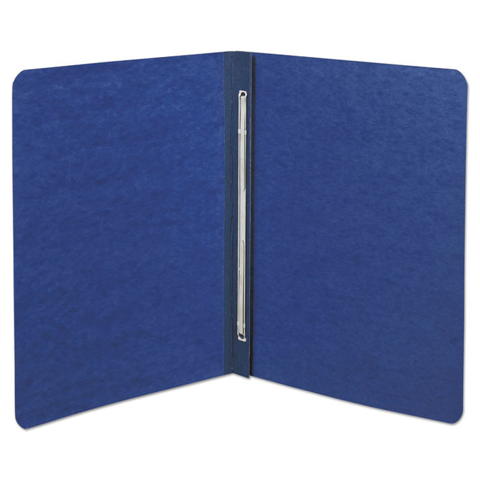 PRESSTEX Report Cover with Tyvek Reinforced Hinge, Side Bound, Two-Piece Prong Fastener, 3" Capacity, 8.5 x 11, Dark Blue