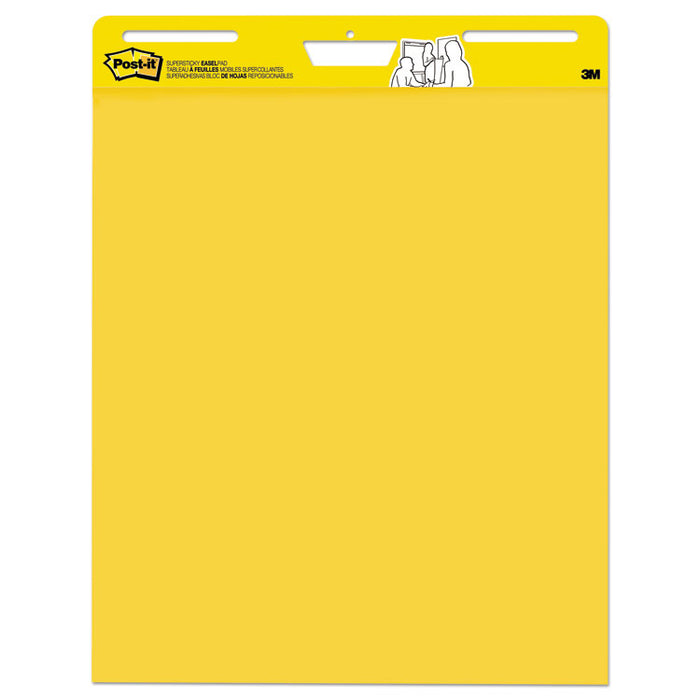 Self-Stick Easel Pads, 25 x 30, Bright Yellow, 25 Sheets, 3/Carton