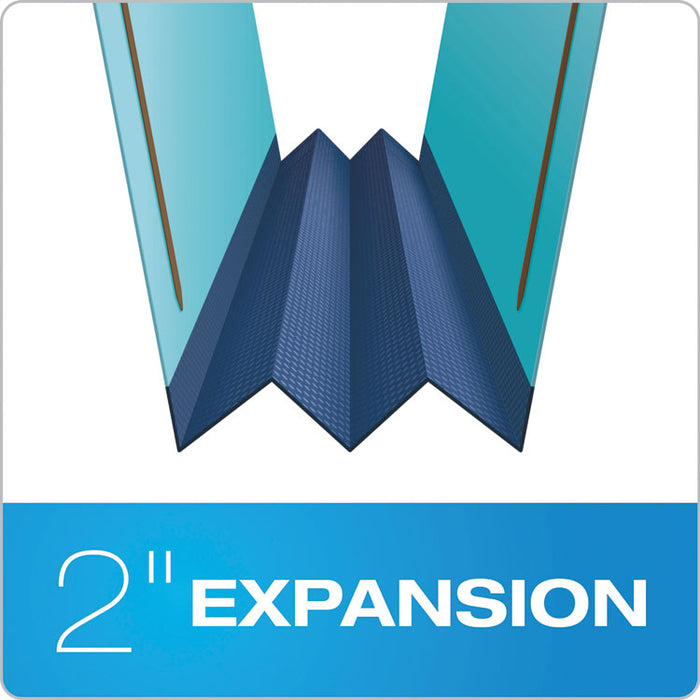 Hanging Classification Folders with Dividers, Legal Size, 2 Dividers, 2/5-Cut Tab, Blue