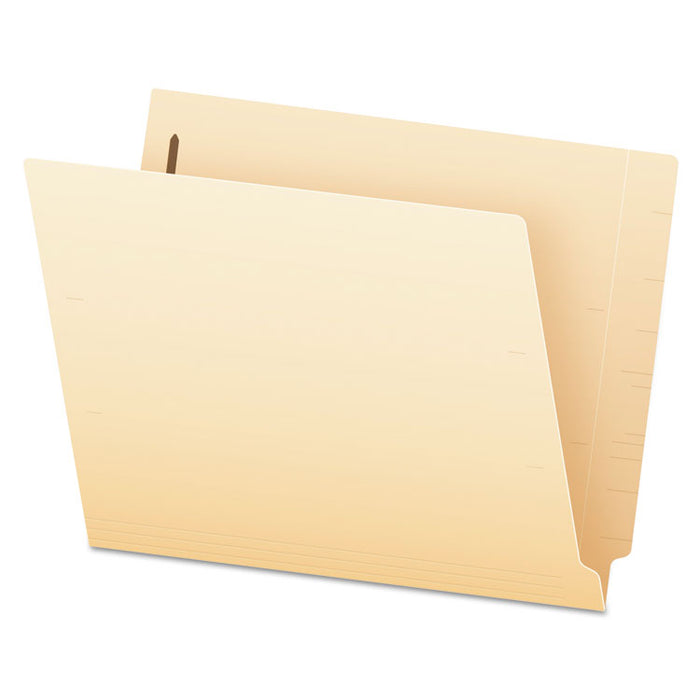 Manila End Tab Expansion Folders with One Fastener, 11-pt., 2-Ply Straight Tabs, Letter Size, 50/Box