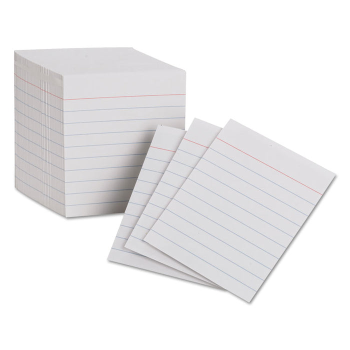 Ruled Mini Index Cards, 3 x 2 1/2, White, 200/Pack