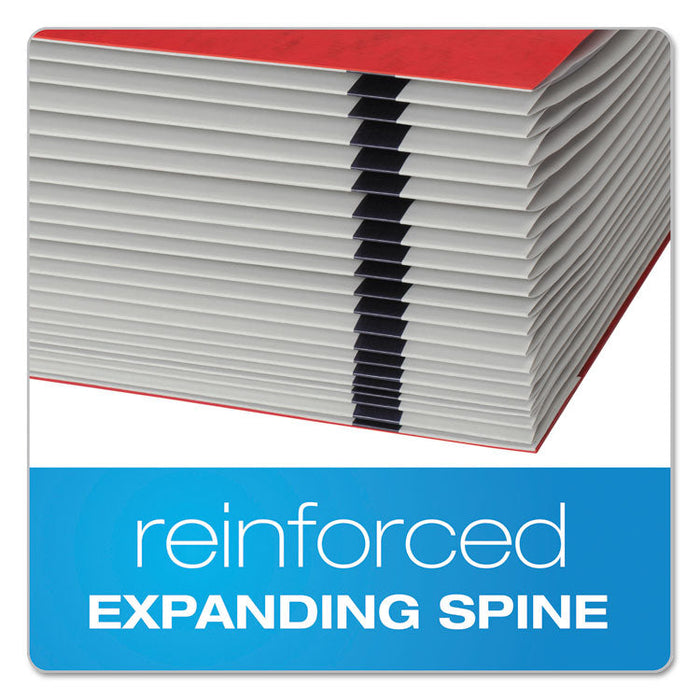 Expanding Desk File, A-Z, Letter, Acrylic-Coated Pressboard, Red