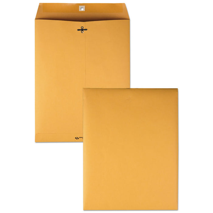 Clasp Envelope, #97, Cheese Blade Flap, Clasp/Gummed Closure, 10 x 13, Brown Kraft, 100/Box