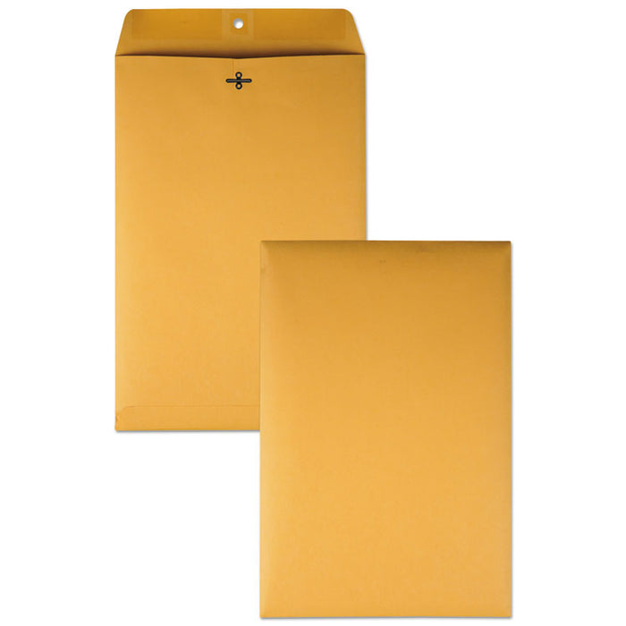 Clasp Envelope, #98, Cheese Blade Flap, Clasp/Gummed Closure, 10 x 15, Brown Kraft, 100/Box