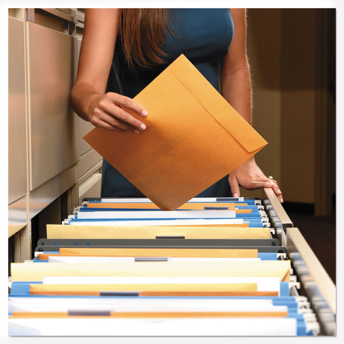 Redi-Strip Catalog Envelope, #1, Cheese Blade Flap, Redi-Strip Adhesive Closure, 6 x 9, Brown Kraft, 100/Box