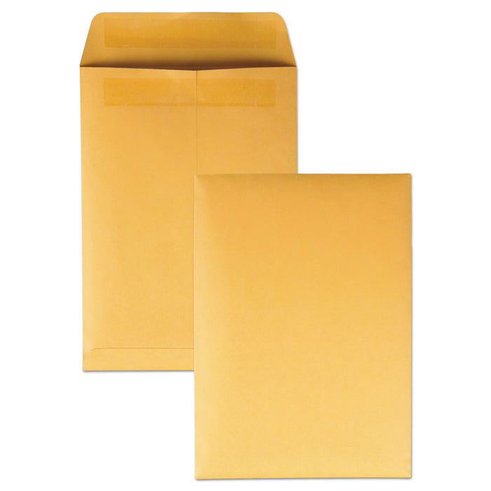 Redi-Seal Catalog Envelope, #6, Cheese Blade Flap, Redi-Seal Adhesive Closure, 7.5 x 10.5, Brown Kraft, 250/Box