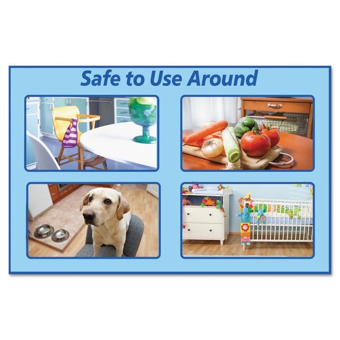 Anywhere Wipes, 7 x 8, Fragrance-Free, 75 Wipes/Canister, 6/Carton