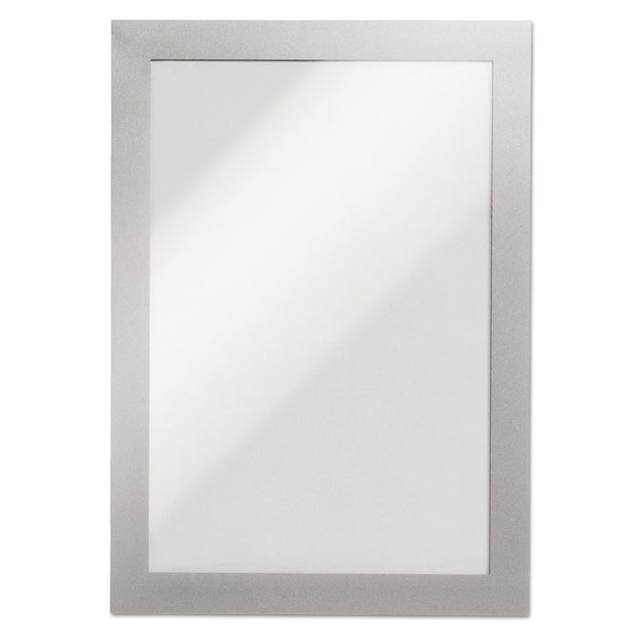 DURAFRAME Sign Holder, 5 1/2" x 8 1/2", Silver, 2/PK
