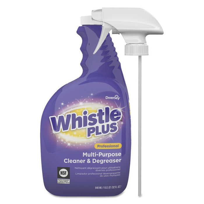 Whistle Plus Professional Multi-Purpose Cleaner/Degreaser, Citrus, 32 oz, 4/CT