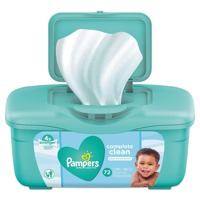 Complete Clean Baby Wipes, 1 Ply, Baby Fresh, 72 Wipes/Tub, 8 Tubs/Carton