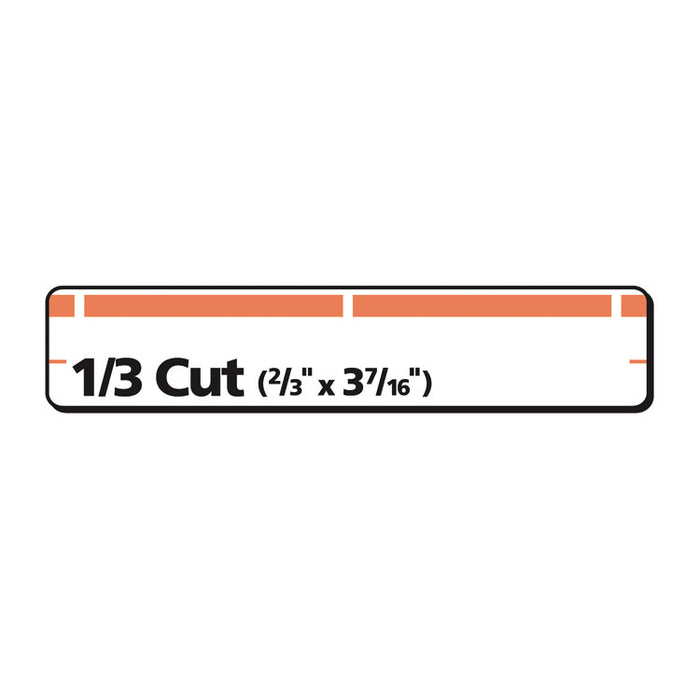 Permanent TrueBlock File Folder Labels with Sure Feed Technology, 0.66 x 3.44, White, 30/Sheet, 25 Sheets/Pack