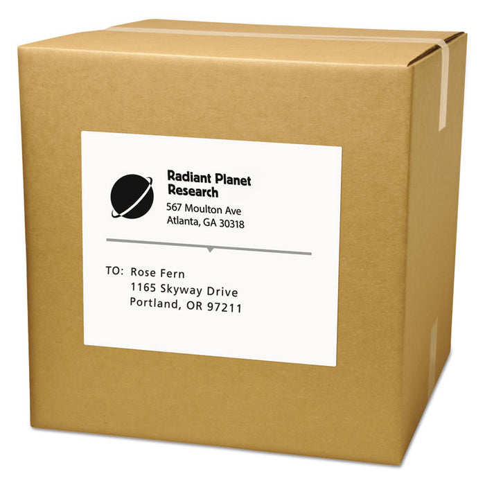 Copier Mailing Labels, Copiers, 8.5 x 11, White, 100/Box