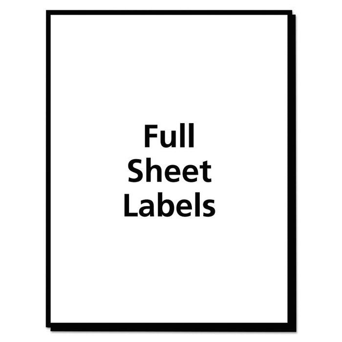 Copier Mailing Labels, Copiers, 8.5 x 11, White, 100/Box