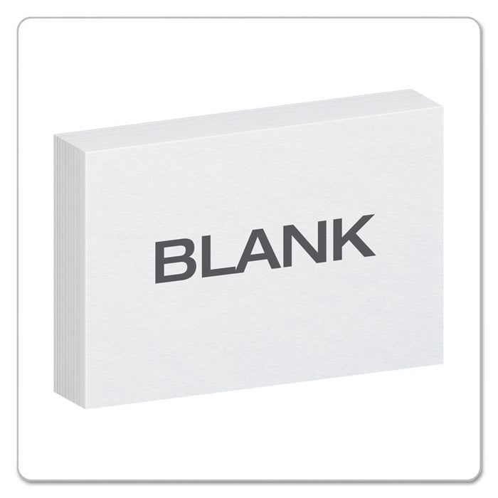 Unruled Index Cards, 4 x 6, White, 100/Pack