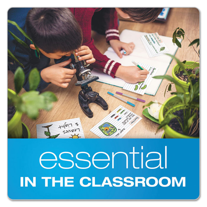 Ruled Index Cards, 3 x 5, White, 100/Pack