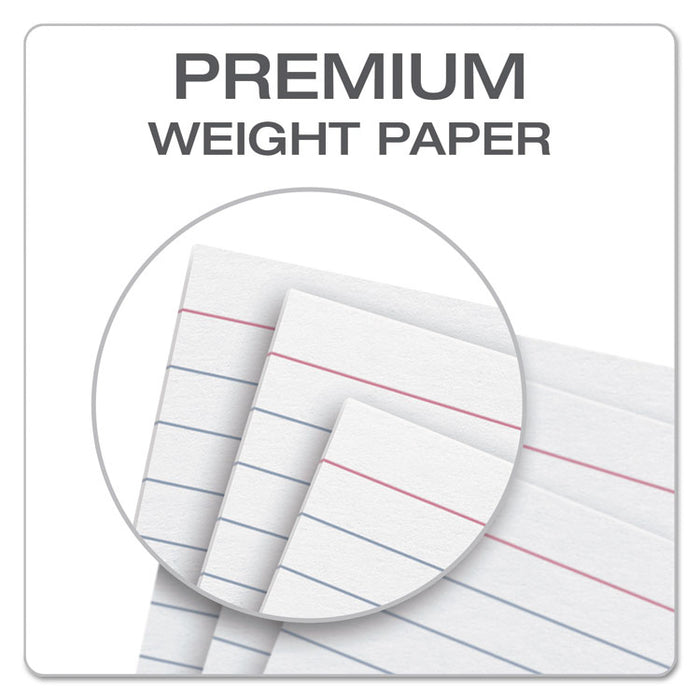 Ruled Index Cards, 3 x 5, White, 100/Pack