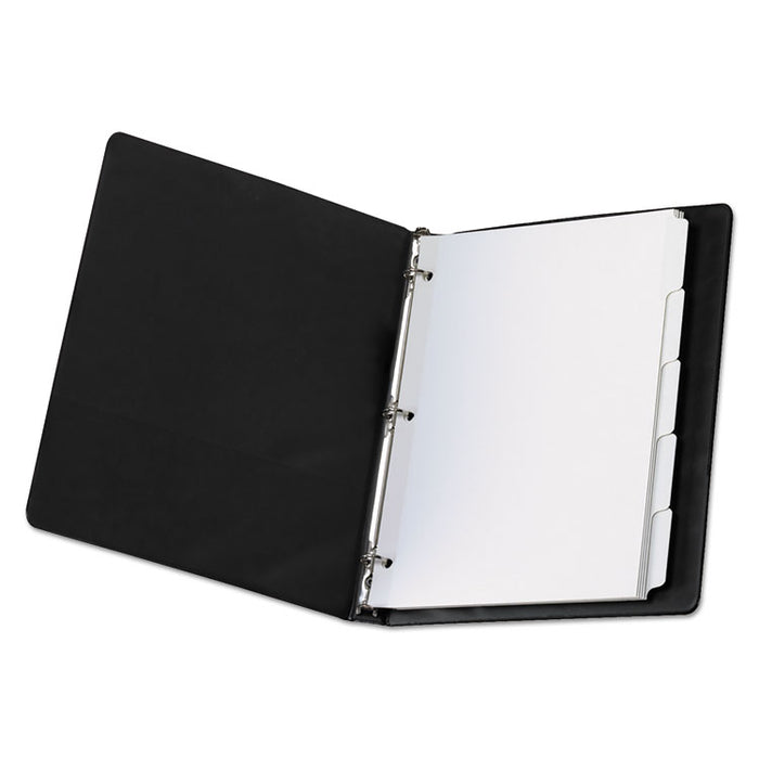 Custom Label Tab Dividers with Self-Adhesive Tab Labels, 5-Tab, 11 x 8.5, White, 5 Sets