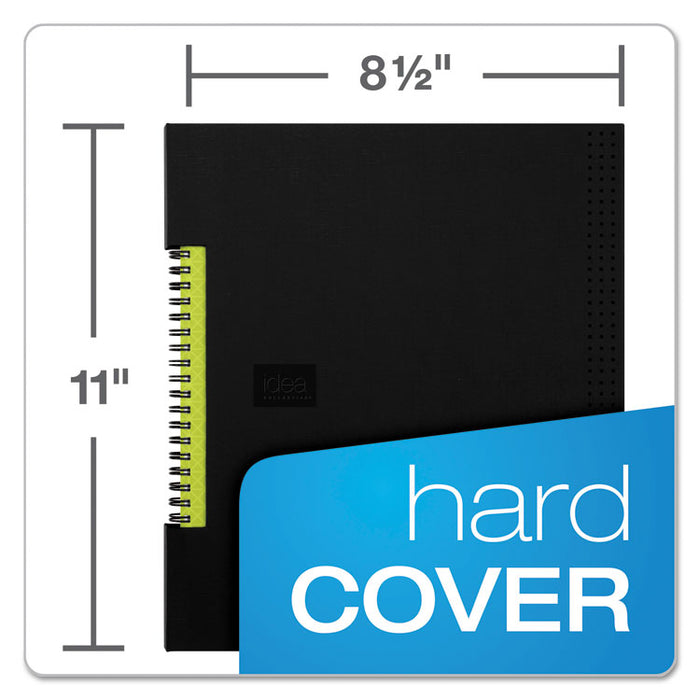 Idea Collective Professional Wirebound Hardcover Notebook, 8 1/2 x 11, Black