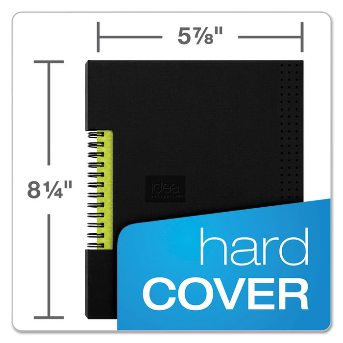 Idea Collective Professional Wirebound Hardcover Notebook, 5 7/8 x 8 1/4, Black