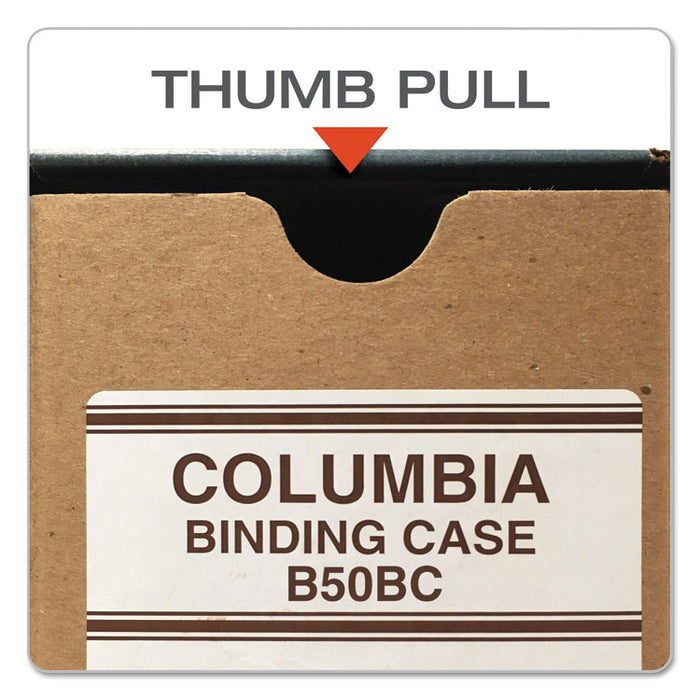 COLUMBIA Recycled Binding Cases, 2 Rings, 2.5" Capacity, 11 x 8.5, Kraft