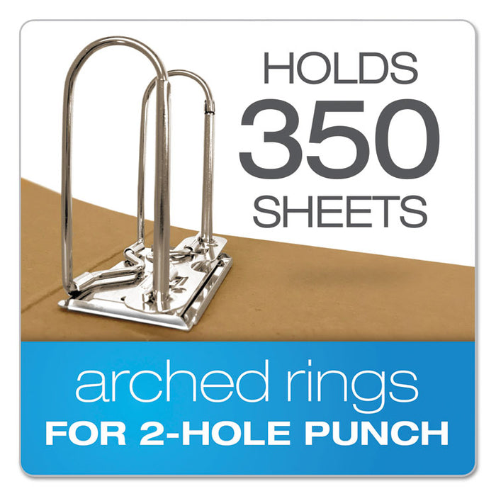 COLUMBIA Recycled Binding Cases, 2 Rings, 2.5" Capacity, 11 x 8.5, Kraft