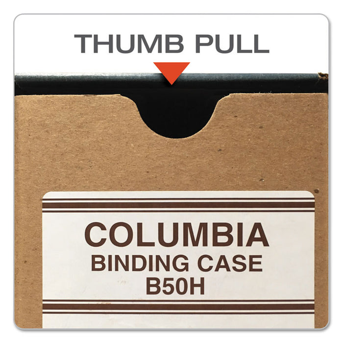 COLUMBIA Recycled Binding Cases, 2 Rings, 3.13" Capacity, 11 x 8.5, Kraft