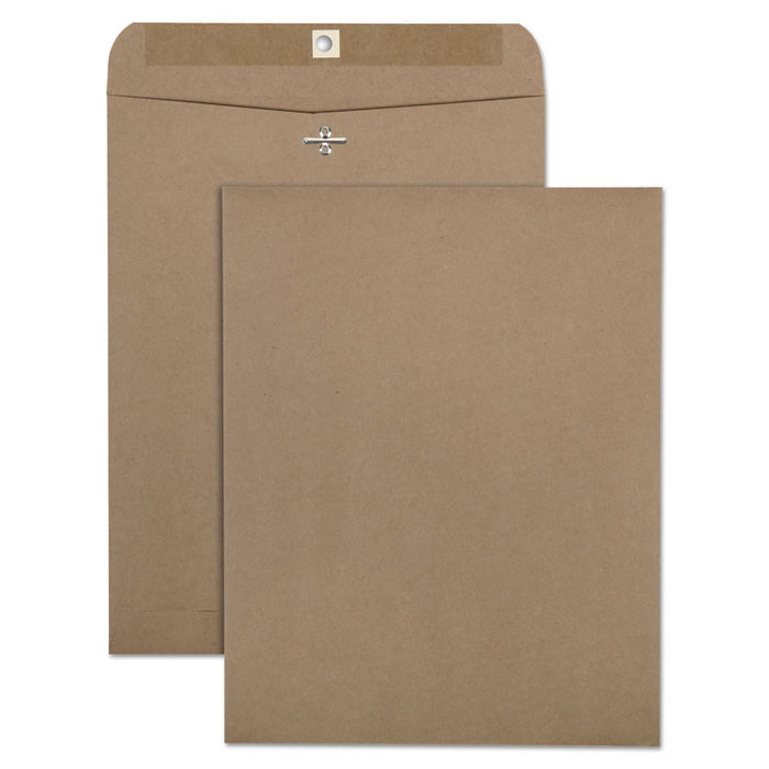 Brown Kraft Clasp Envelope, #97, Cheese Blade Flap, Clasp/Gummed Closure, 10 x 13, Brown Kraft, 100/Box