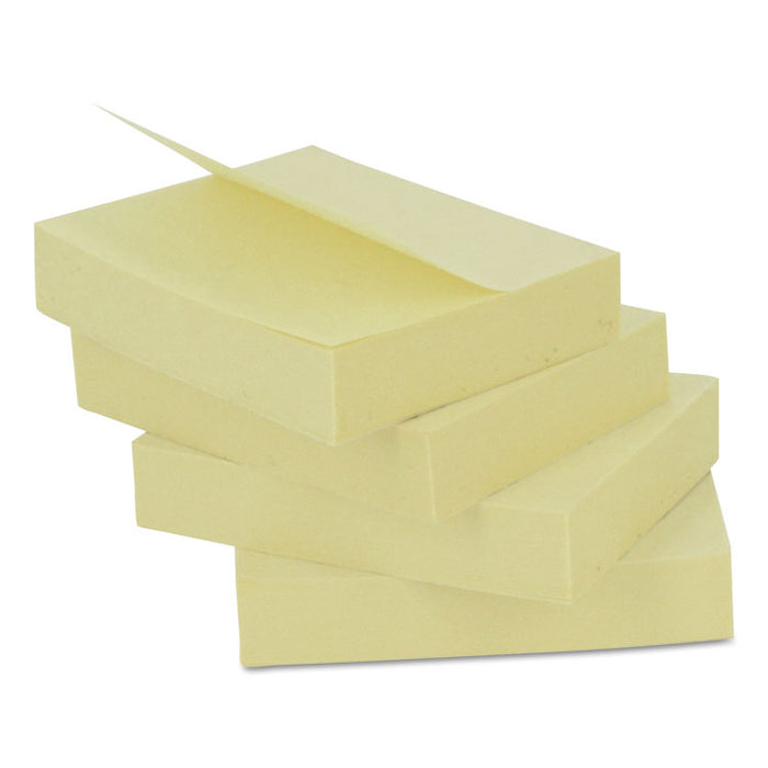 Self-Stick Note Pads, 3 x 3, Yellow, 100-Sheet, 12/Pack