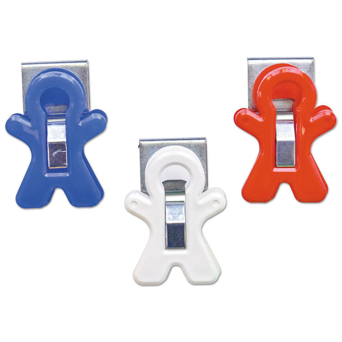 All American Magnet Man, 0.25", Assorted Colors, 3/Pack