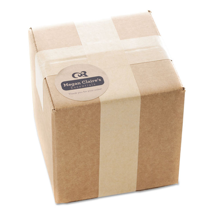 Round Brown Kraft Print-to-the-Edge Labels, 2.5" dia, 225/PK